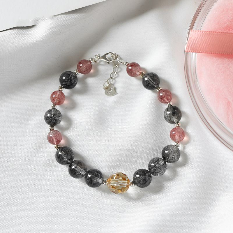 Natural Strawberry Crystal Bracelet