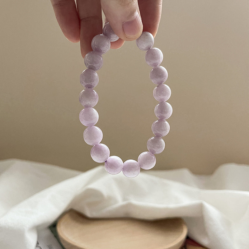 Natural Purple Lithium Bracelet