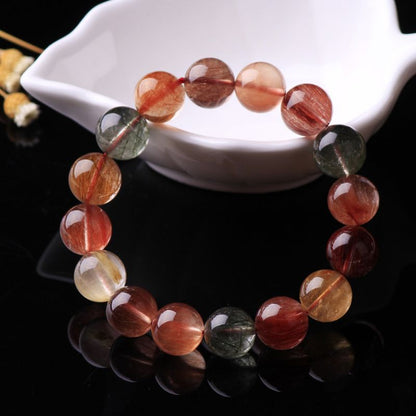 Natural Brazilian Color Hair Crystal Bracelet