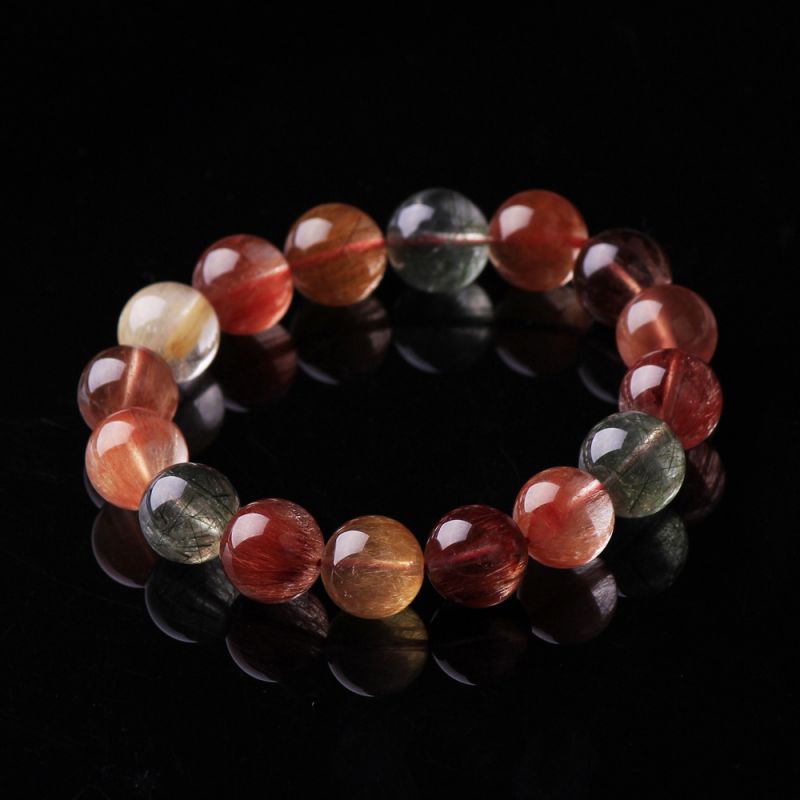 Natural Brazilian Color Hair Crystal Bracelet