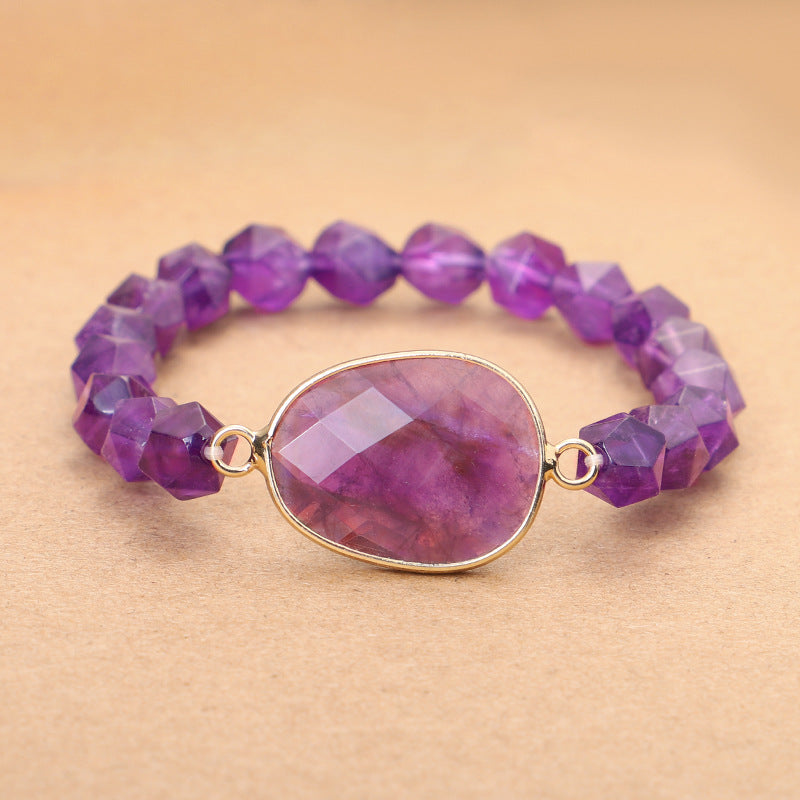 Classic Faceted Amethyst Bracelet