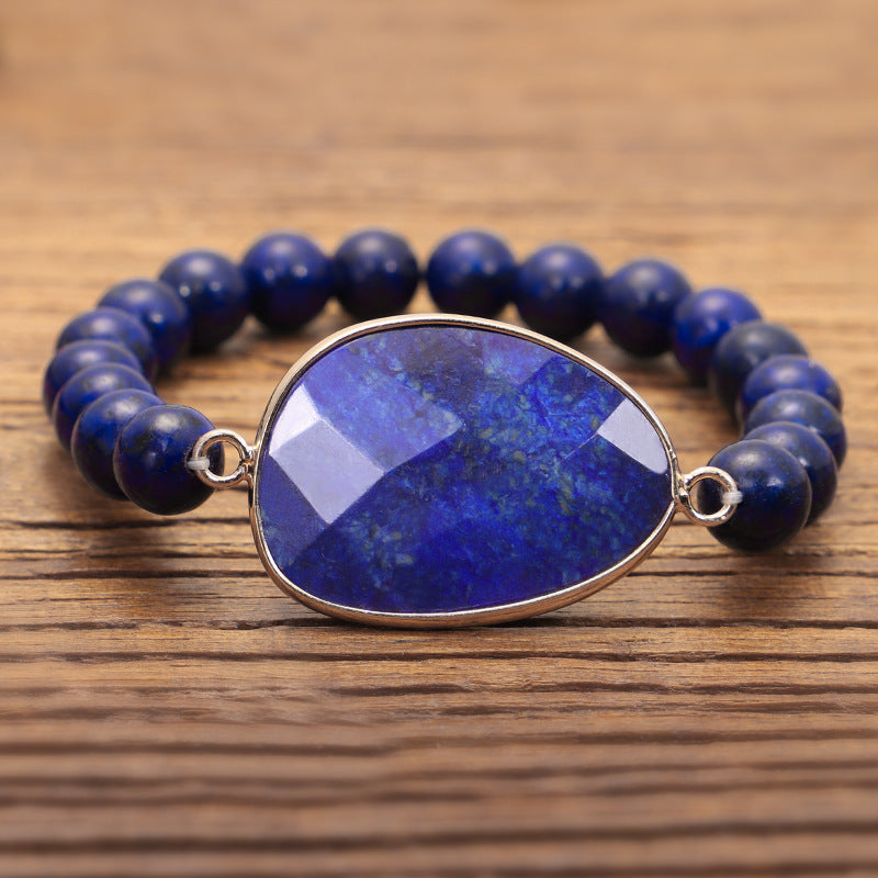 Bound Faceted Lapis Lazuli Bracelet